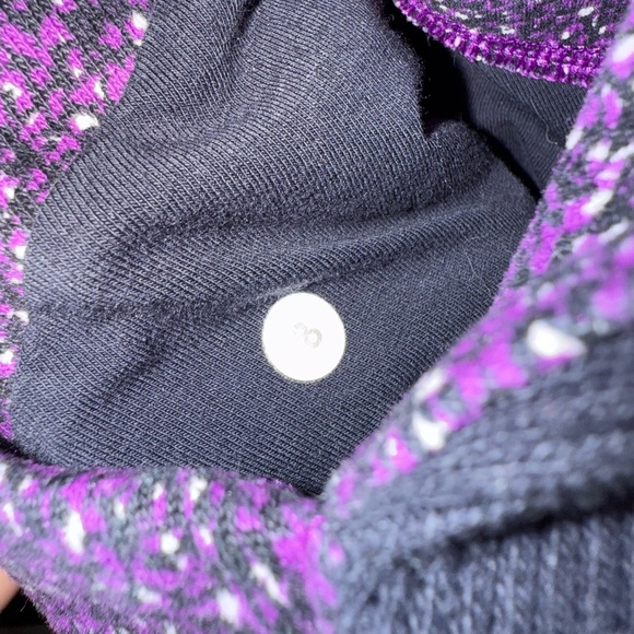 Lululemon Space Dye Purple Speckled Hoodie Scuba jacket size small 8 EUC - Picture 6 of 7